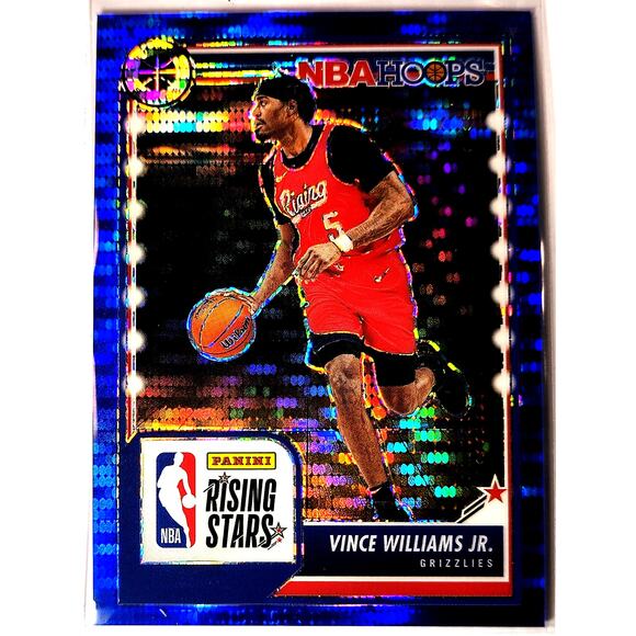 2023-24 NBA Hoops Premium Stock Rising Stars VINCE WILLIAMS JR Blue Pulsar 58/75 - Picture 1 of 2